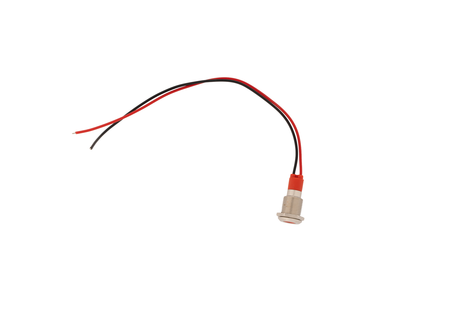 D10S-R 10MM METAL KABLOLU SİNYAL KIRMIZI 12-24V